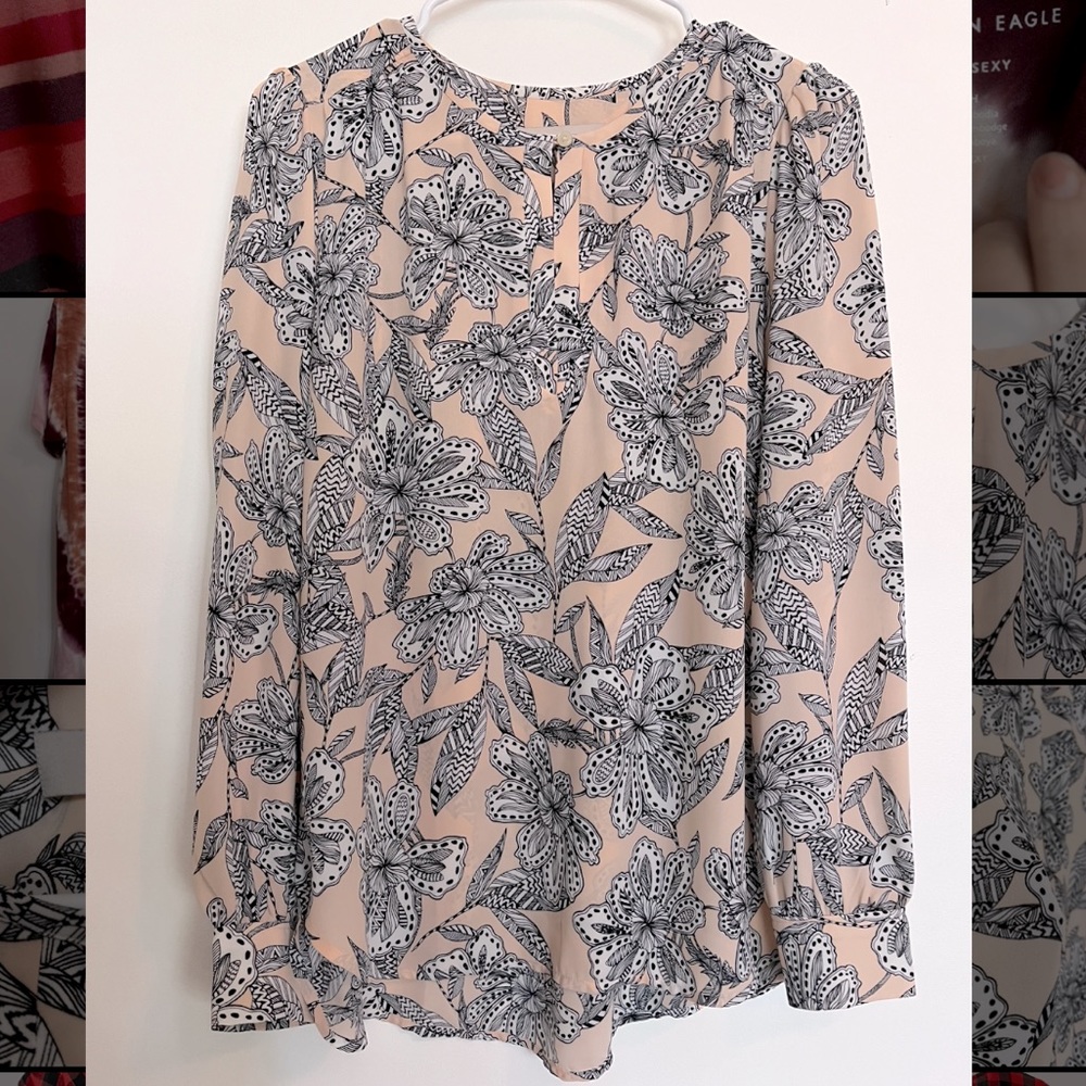 LOFT Floral Blouse